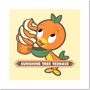 Florida Orange Bird - Sunshine Tree Terrace Posters and Art
